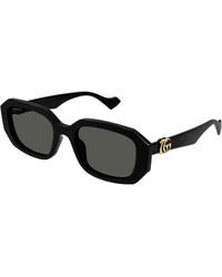 Gucci - Gg1535S 001 Sunglasses Injected Squared - Lyst