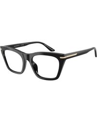 Emporio Armani - Ea3283Bu 5017 Optical Frames Acetate Transparent Cat Eye Normal - Lyst