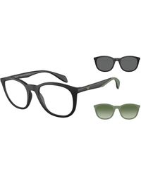 Emporio Armani - Ea4211 50011W Sunglasses Injected Transparent Pantos Normal - Lyst