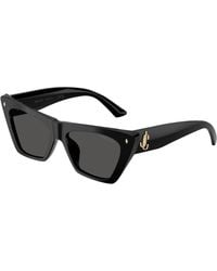 Jimmy Choo - Jc5062U 50751A Sunglasses Acetate Cat Eye Normal - Lyst