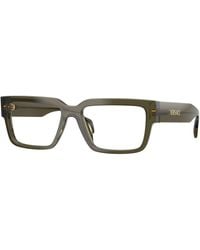 Versace - Ve3374U 5542 Optical Frames Acetate Transparent Squared Normal - Lyst