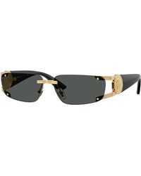 Versace - Ve2291 100287 Sunglasses Metal Squared Normal - Lyst