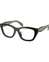 Prada - Pr D11Vd 03K1O1 Optical Frames Acetate Transparent Geometric Normal - Lyst