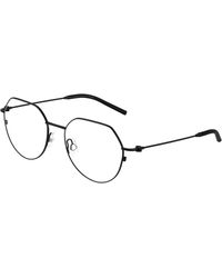 Moncler - Me1002 1001 Optical Frames Steel Transparent Geometric Normal - Lyst