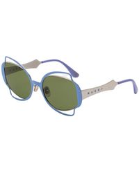 Marni - G0N Route Of The Sun Sunglasses Metal Geometric Normal - Lyst