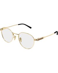 Gucci - Gg1993Ok 002 Optical Frames Metal Transparent Round - Lyst