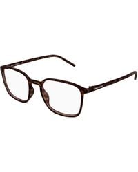 Saint Laurent - Sl 845 003 Optical Frames Bio-Injected Transparent Squared - Lyst
