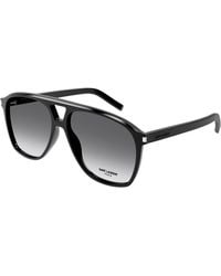 Saint Laurent - Sl 596 Dune 006 Sunglasses Acetate Pilot Shaded - Lyst