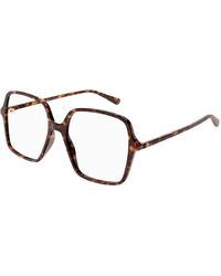 Gucci - Gg1003O 002 Optical Frames Acetate Transparent Squared - Lyst