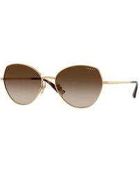 Vogue Eyewear - Vo4330S 280/13 Sunglasses Metal Geometric Normal Shaded - Lyst