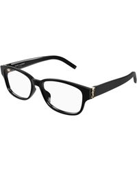 Saint Laurent - Sl M149/F 001 Optical Frames Acetate Transparent Squared - Lyst
