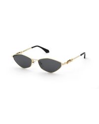Twinset - Stw150 300 Sunglasses Metal Smoke Geometric Normal - Lyst
