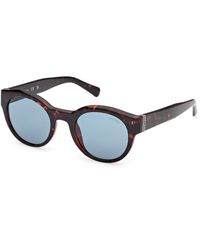 Guess - Gu00298 52V Sunglasses Injected Round Normal - Lyst