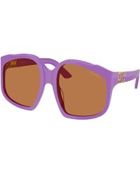 Miu Miu - Mu A07S 25D90Q Sunglasses Acetate Geometric Normal - Lyst