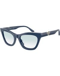 Emporio Armani - Ea4259U 63253F Sunglasses Acetate Cat Eye Normal Shaded - Lyst