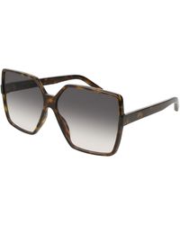 Saint Laurent - Sl 232 Betty 003 Sunglasses Plastic Oversize Normal Shaded - Lyst