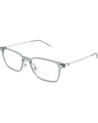 Montblanc - Mb0394On 004 Optical Frames Injected Transparent Squared - Lyst