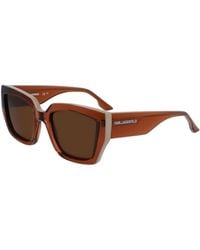 KARL LAGERFELD - Kl6143S 246 Sunglasses Injected Squared Normal - Lyst