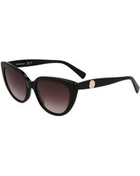 Longchamp - 001 Sunglasses Acetate Cat Eye Normal - Lyst