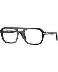 Persol - Po3394V 95 Optical Frames Acetate Transparent Squared Normal - Lyst