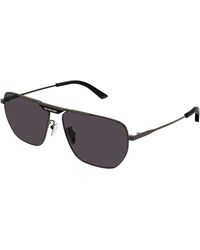 Balenciaga - Bb0298Sa 001 Sunglasses Metal Squared - Lyst
