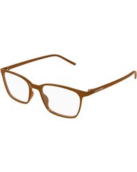 Saint Laurent - Sl 885 005 Optical Frames Bio-Injected Transparent Squared - Lyst