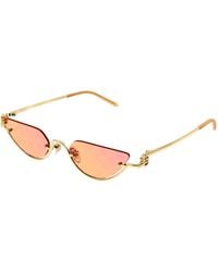 Gucci - Gg1603S 004 Sunglasses Metal Cat Eye - Lyst