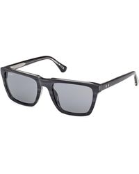 Web - We0379 20A Sunglasses Acetate Smoke Squared Normal - Lyst