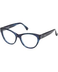 Max Mara - Mm5230 064 Optical Frames Acetate Round Normal - Lyst