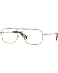 Burberry - Be1391 1005 Optical Frames Metal Squared Normal - Lyst