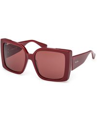 Max Mara - Mm0131 Hinge 69S Sunglasses Acetate Squared Normal - Lyst