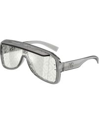 Dolce & Gabbana - Dolce & Gabbana Dg6205 Monogram Logo Mask Sunglasses - Lyst