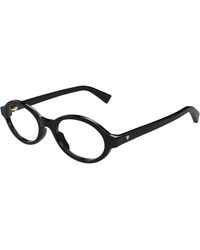 Bottega Veneta - Bv1367O 002 Optical Frames Acetate Transparent Round - Lyst