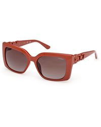 Guess - Gu00265-H 44F Sunglasses Injected Squared Normal - Lyst