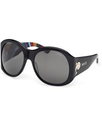 PUCCI - Ep0233 05A Sunglasses Acetate Smoke Geometric Normal - Lyst