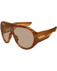 Bottega Veneta - Bv1345S 007 Sunglasses Acetate Mask - Lyst