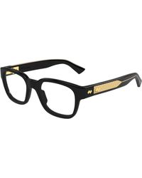 Bottega Veneta - Bv1403O 005 Optical Frames Acetate Transparent Squared - Lyst