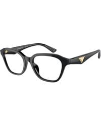 Emporio Armani - Ea3235U 5017 Optical Frames Acetate Transparent Geometric Normal - Lyst