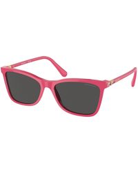 Swarovski - Sk6004 103687 Sunglasses Acetate Squared Normal - Lyst