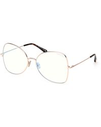 Tom Ford - Ft6049-B 028 Optical Frames Metal Butterfly Normal - Lyst