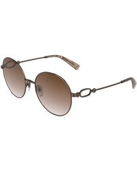 Longchamp - Lo188S 773 Sunglasses Metal Round Normal - Lyst