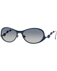 DIESEL - Dl1014 102414 Sunglasses Metal Round Normal Shaded - Lyst