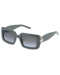 Furla - Sfu980 06S9 Sunglasses Acetate Smoke Squared Normal Nuanced - Lyst
