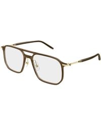 Montblanc - Mb0522O 003 Optical Frames Injected Transparent Pilot - Lyst