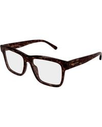 McQueen - Am0582O 002 Optical Frames Acetate Transparent Squared - Lyst