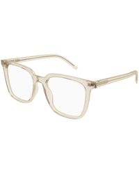 Saint Laurent - Sl M146 Opt 004 Optical Frames Acetate Transparent Squared "Antiriflesso" - Lyst