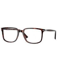 Persol - Po3275V 24 Optical Frames Acetate Transparent Squared Normal - Lyst