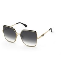 Twinset - Stw149 301 Sunglasses Metal Smoke Squared Normal Nuanced - Lyst