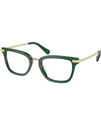 Swarovski - Sk2018 1045 Optical Frames Acetate Squared Normal - Lyst