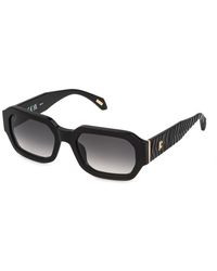 Just Cavalli - Sjc203 700 Sunglasses Acetate Smoke Geometric Normal Nuanced - Lyst